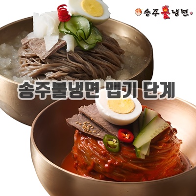 1.[송주불냉면] 매운 비빔냉면+평양 물냉면 반반 10인분 세트_이미지(imge)입니다.